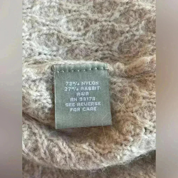 Joan Vass Rabbit Hair Blend Blush Pink Sweater Size Small Classic Coquette Warm - Picture 9 of 9